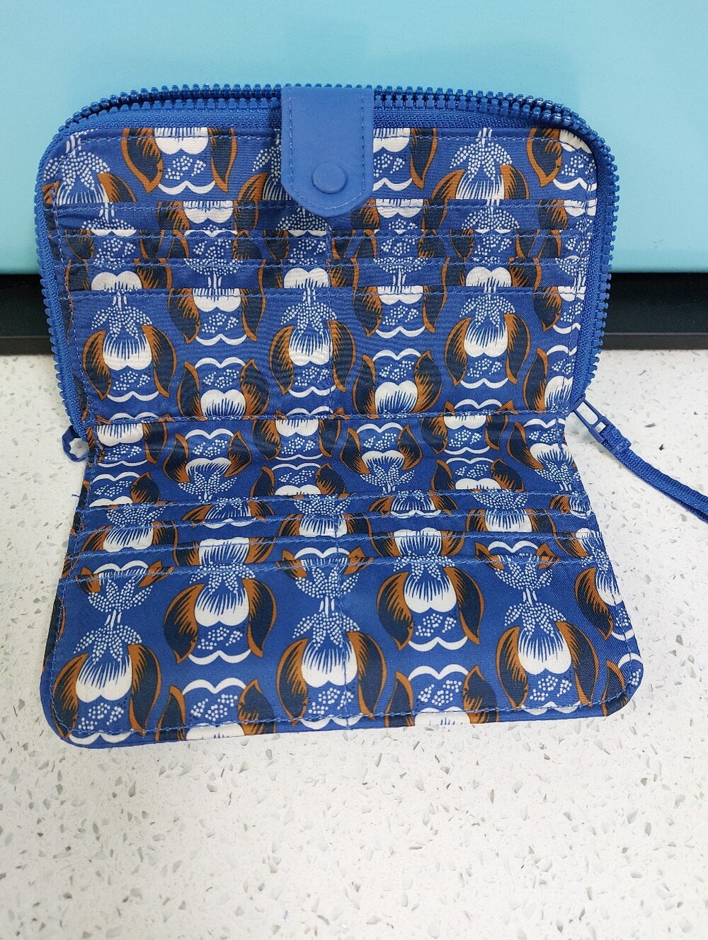 SALE Large Tab Wallet Deep Ultramarine NWT - Picture 4 of 5